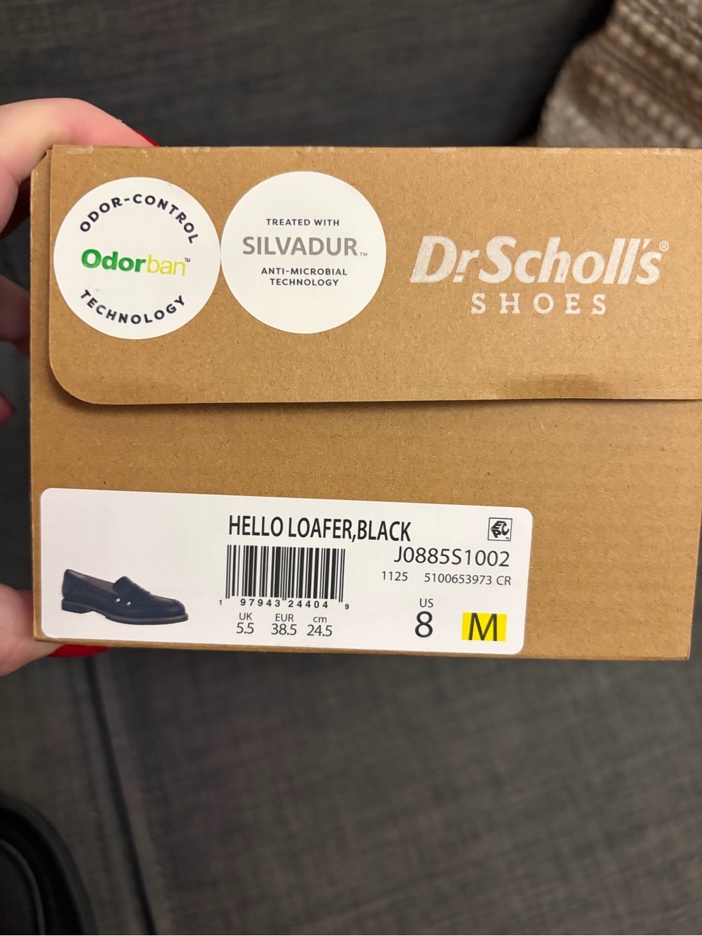 New In Box Dr. Scholl's Women's Hello Loafer Flat Black Classic Shoe Size 8 NIB - Picture 4 of 7